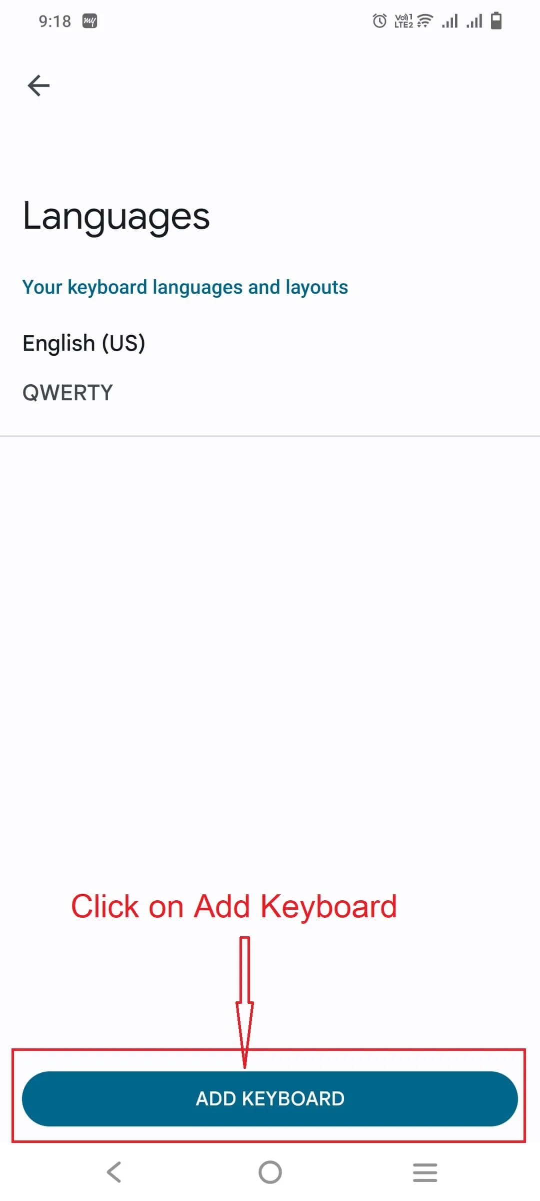 languages and keyboards in Gboard